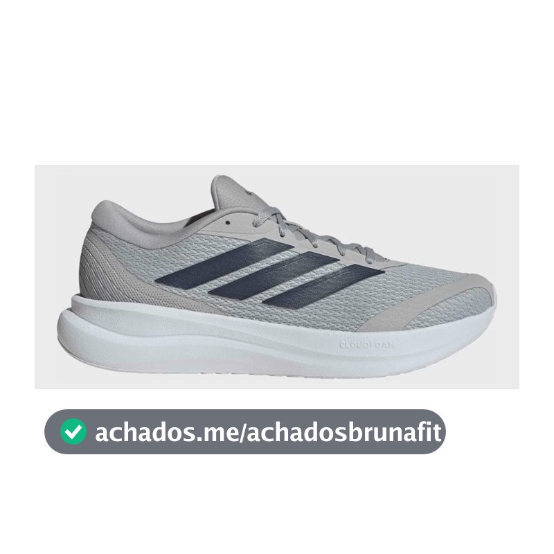 Tênis De Corrida Masculino Runfalcon 6 Cloudfoam adidas Cinza Liso 40 Br