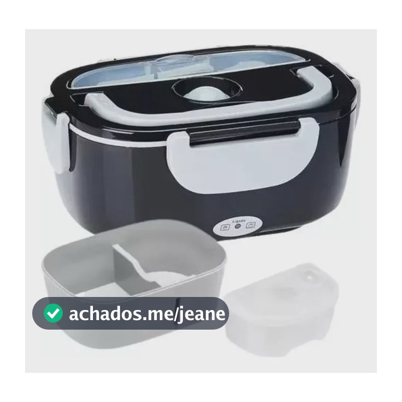 Marmiteira Marmita Elétrica Térmica 1,5l 60w Bivolt Prático Preto 127/220v