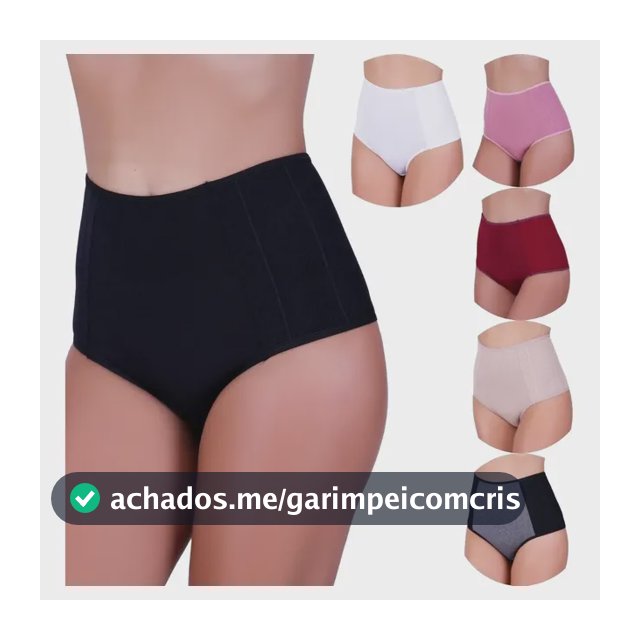 3 Calcinha Pos Parto Segura Barriga Lingerie Especial Luxo