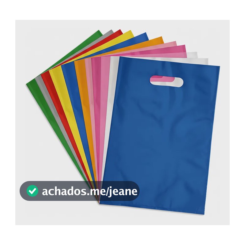Sacolas Boca De Palhaço 40x50 C/100 Unidades. Premium Azul