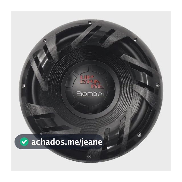 Subwoofer 12 Bomber Up Grade 400w Rms 4 Ohms Bobina Simples Cor Preto