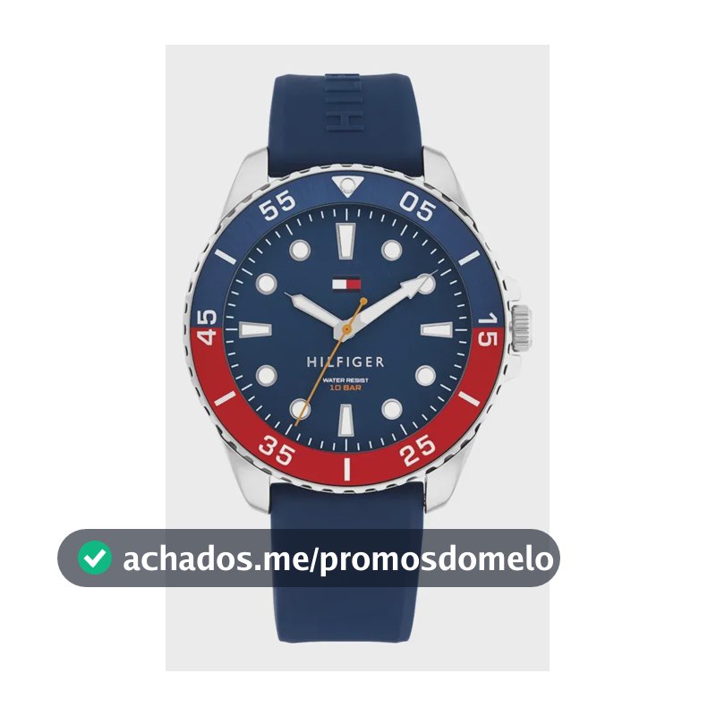 Relógio Tommy Hilfiger Masculino Borracha Azul 1792200