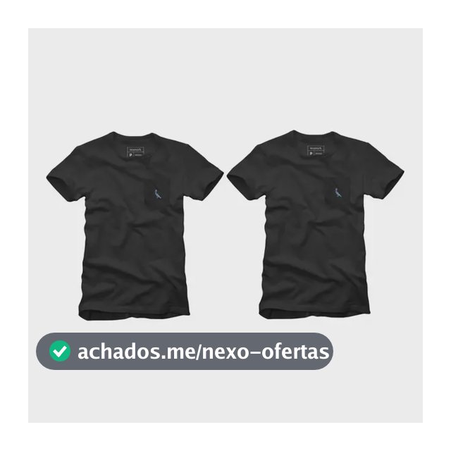 Kit 2 Camisetas Bolso Cb Pica-pau Xadrez Reserva