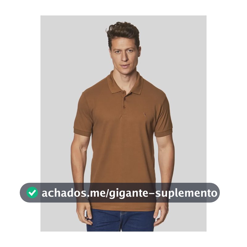 Polo Masculina Reserva Regular New Basic Caramelo Liso Gg
