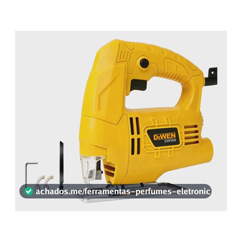 Serra Tico-tico DeWEN Elétrica 600W Com Velocidade Variável 3000 RPM para Marcenaria