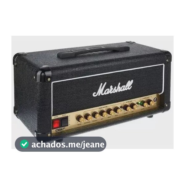 Amplificador Cabeçote Marshall Dsl20hr Valvulado Cor Preto
