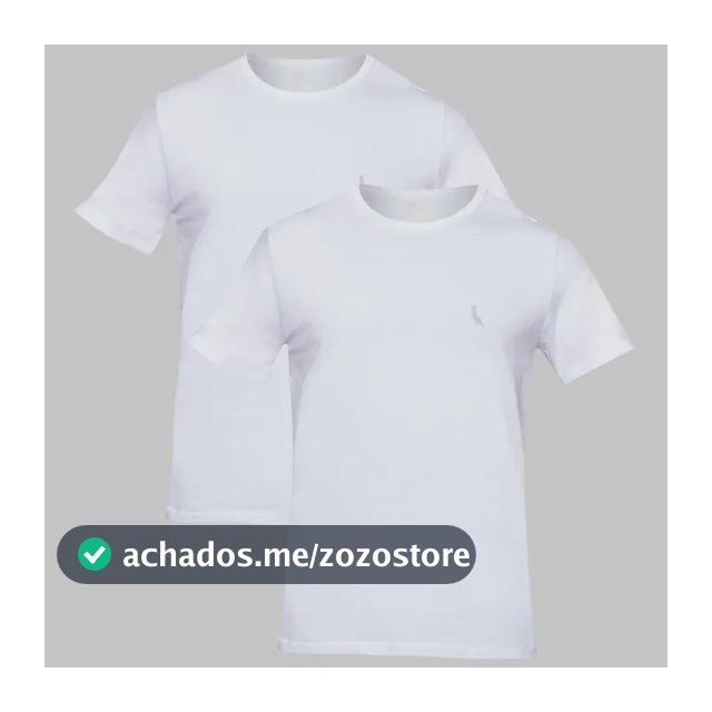 Kit Duas Camisetas Regular Essence Reserva Branco/branco Liso P