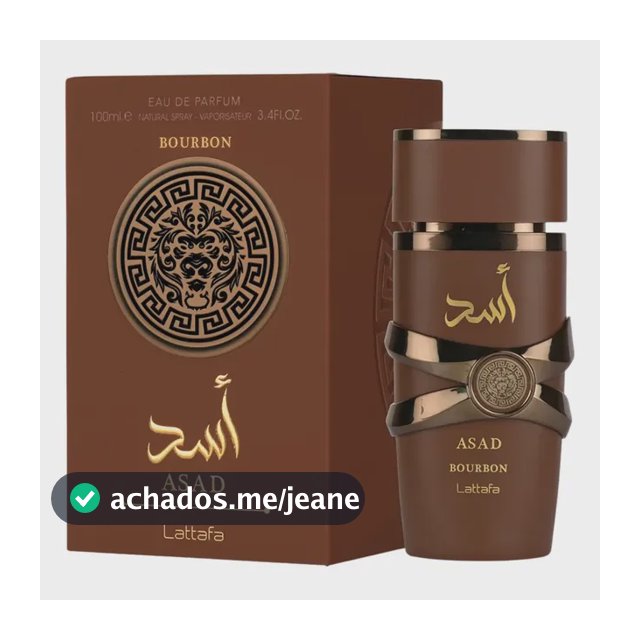 Perfume Árabe Masculino Asad Bourbon Lattafa Eau De Parfum 100ml