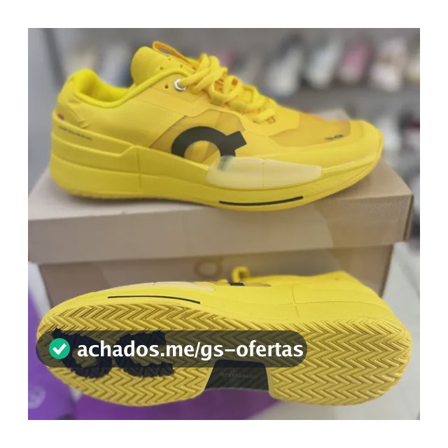 Tênis On Cloud The Roger Pro 2 Masculino Amarelo Original Amarelo Lisa 38