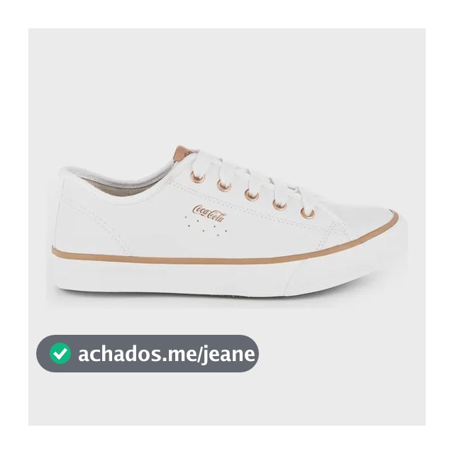 Tênis Coca Cola Feminino Stream Leather Casual Leve Original