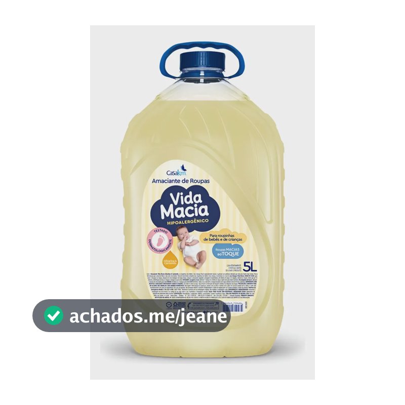 Amaciante Vida Macia Glicerina & Camomila 5l