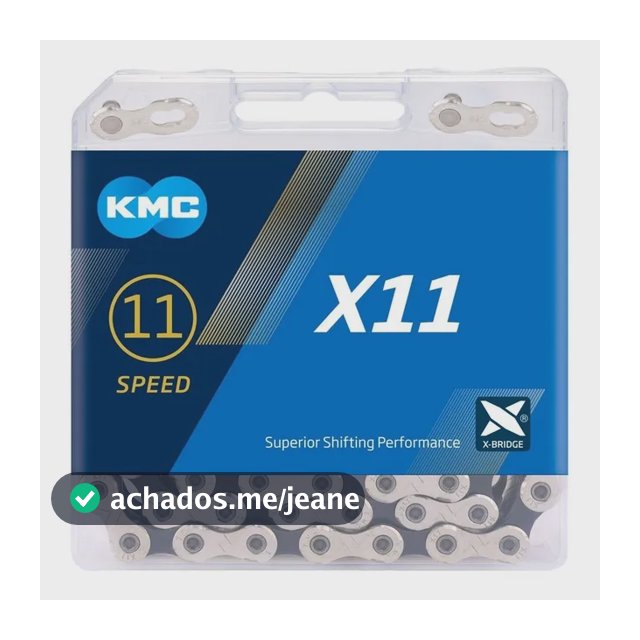 Corrente Kmc X11 Silver 118 Elos 11v 1x11v 2x11v Mtb Speed