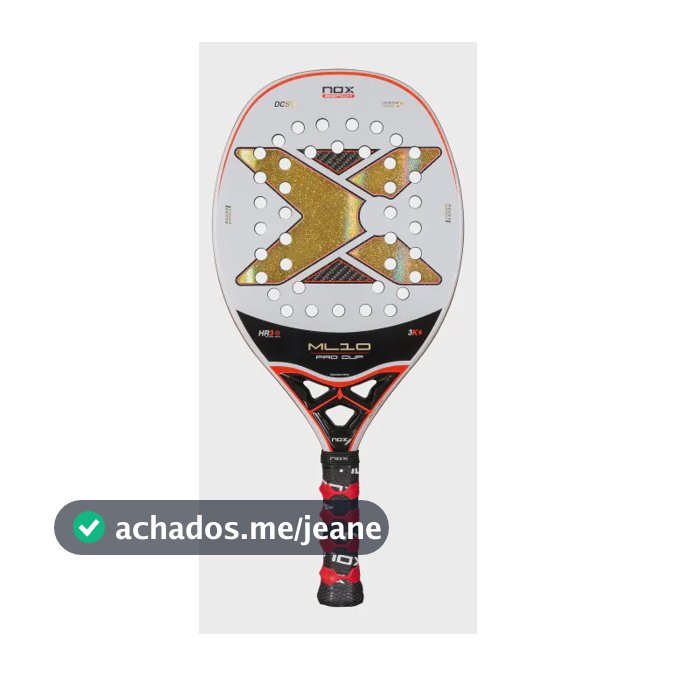 Nova Raquete Beach Tennis Nox Ml10 Pro Cup 2025 Carbono 3k