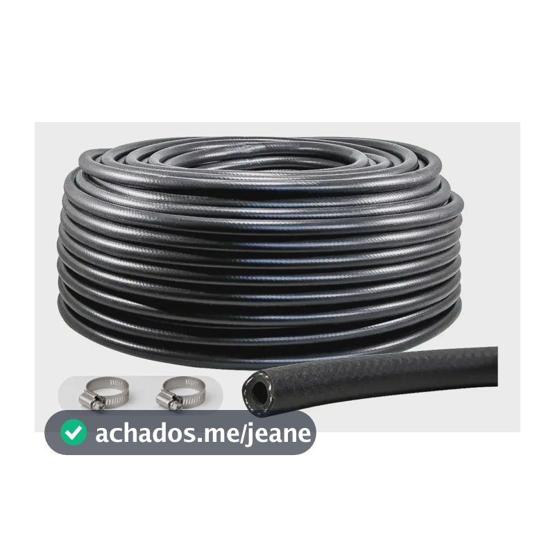 Kit Mangueira 8mm Injeção Eletronica 5 Mt Combustivel Preta