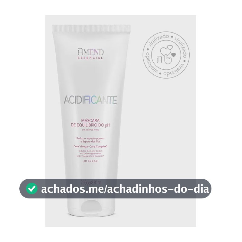 Máscara Acidificante Amend Equilíbrio do pH 250g
