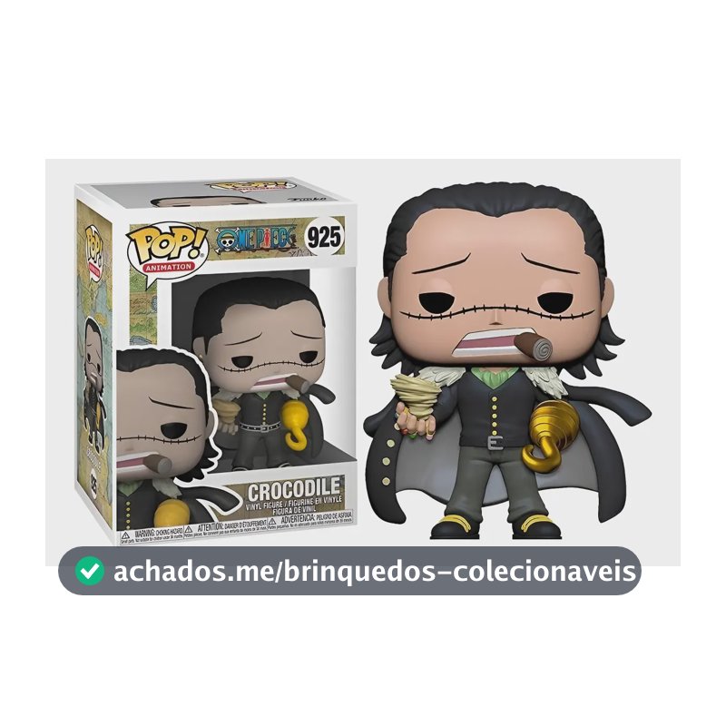 One Piece Boneco Pop Funko Crocodile #925