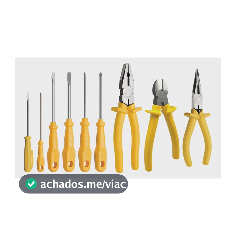 Jogo Ferramenta 9 Pçs 3 Fenda 3 Philips 3 Alicate Tramontina