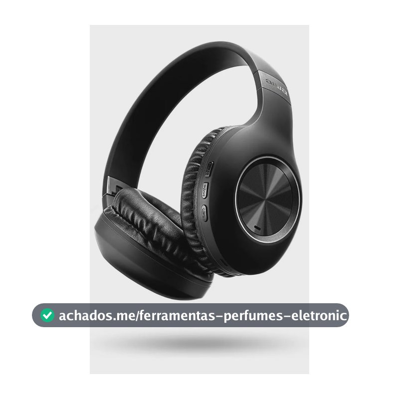 Fone de Ouvido Headphone AIWA HP-02-B Bluetooth ANC Alta Definição