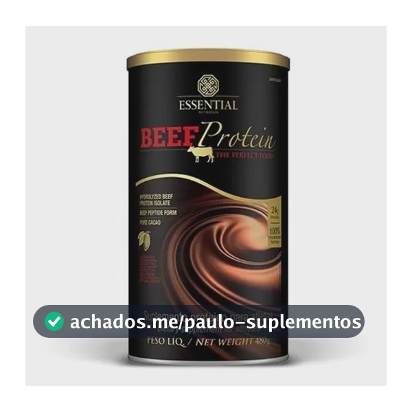 Beef Protein Essential Nutrition 480g Cacao