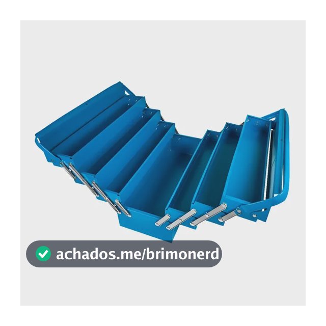 Caixa De Ferramentas Sanfonada Tramontina 7 Gavetas Azul