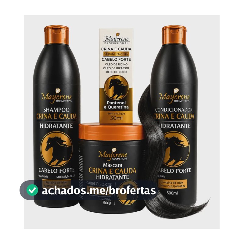 Kit Crina De Cavalo Maycrene Crescimento Rápido + Sérum