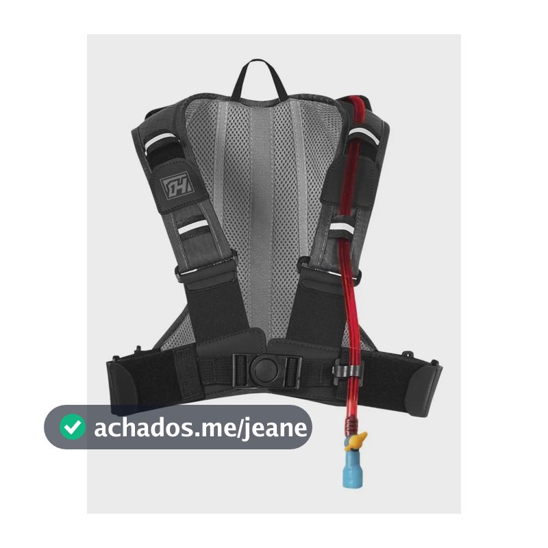 Mochila Esportiva Hidratação 2l Bicicleta Bike High One Speed Corrida Cor Preto Desenho do tecido Liso