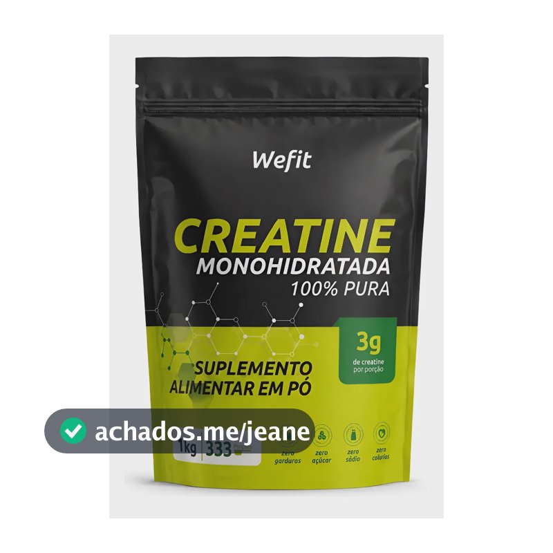 Creatina Wefit Em Pó Sem Sabor X 1kg Sem Sabor