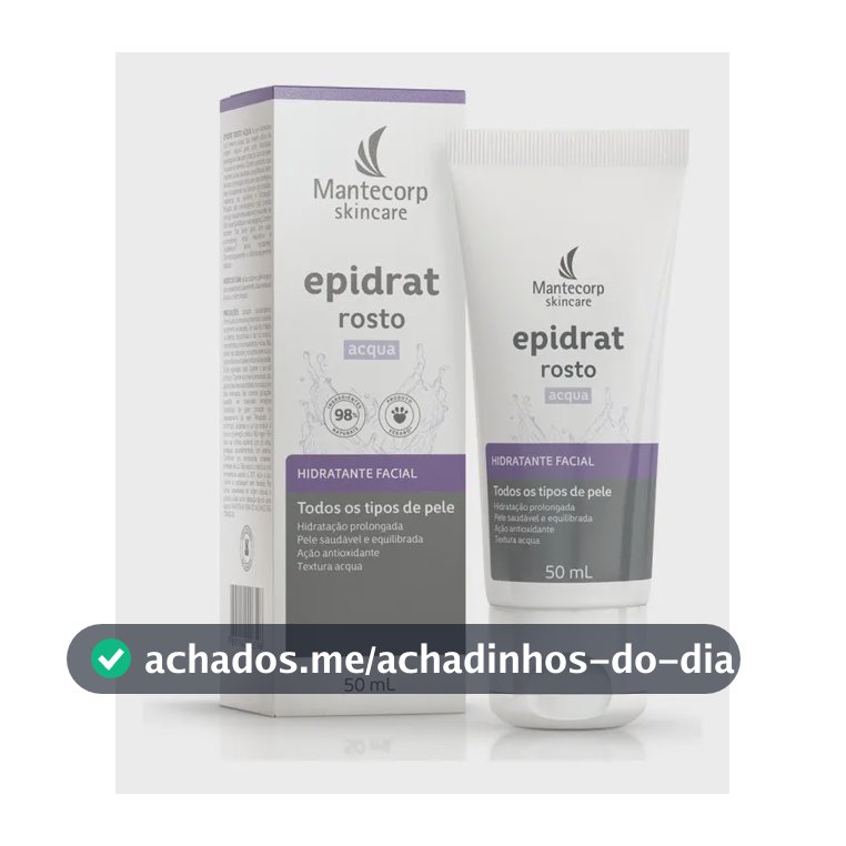 Hidratante Facial Epidrat Acqua 50ml Mantecorp Skincare Todo Tipo De Pele Dia/noite