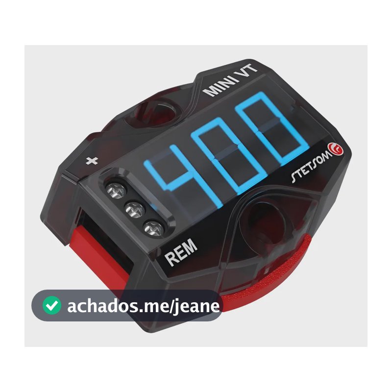 Display Digital Stetsom Mini Vt Hv Voltimetro Alta Voltagem Transparente