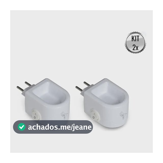 Kit 2 Difusores De Aromas Elétrico Bivolt Polímero 15ml