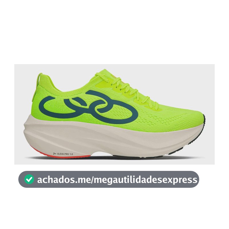 Tênis Olympikus Vibra Masculino Corrida Verde-limão Liso 40 Br