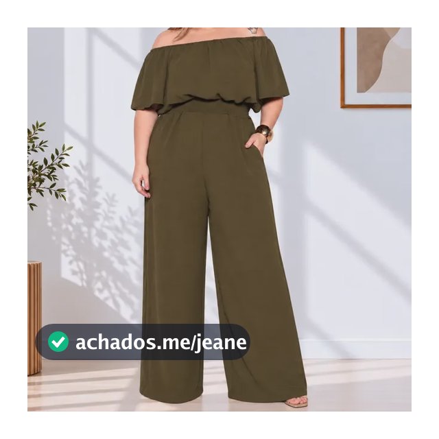 Macacão Feminino Longo Plus Size Tendência