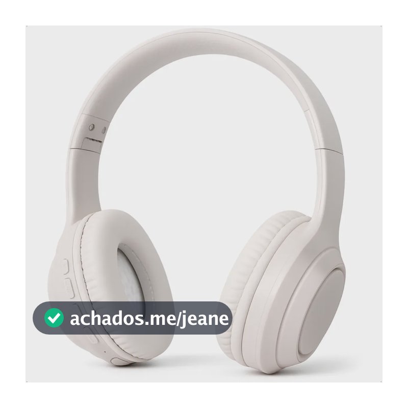 Fone De Ouvido Headphone Sem Fio Bluetooth 5.3 Gamer Super Bass Over Ear Dobrável Headset Branco Audiophile