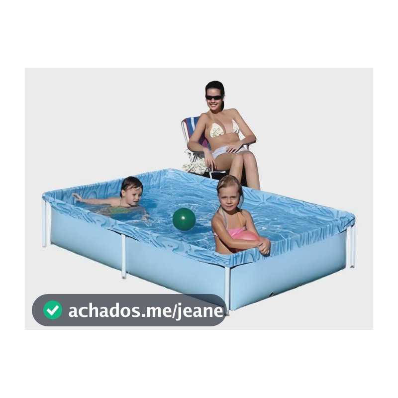 Piscina Estrutural Portátil MOR 1000 Litros Montagem Rápida Infantil e Adulto Resistência Garantida