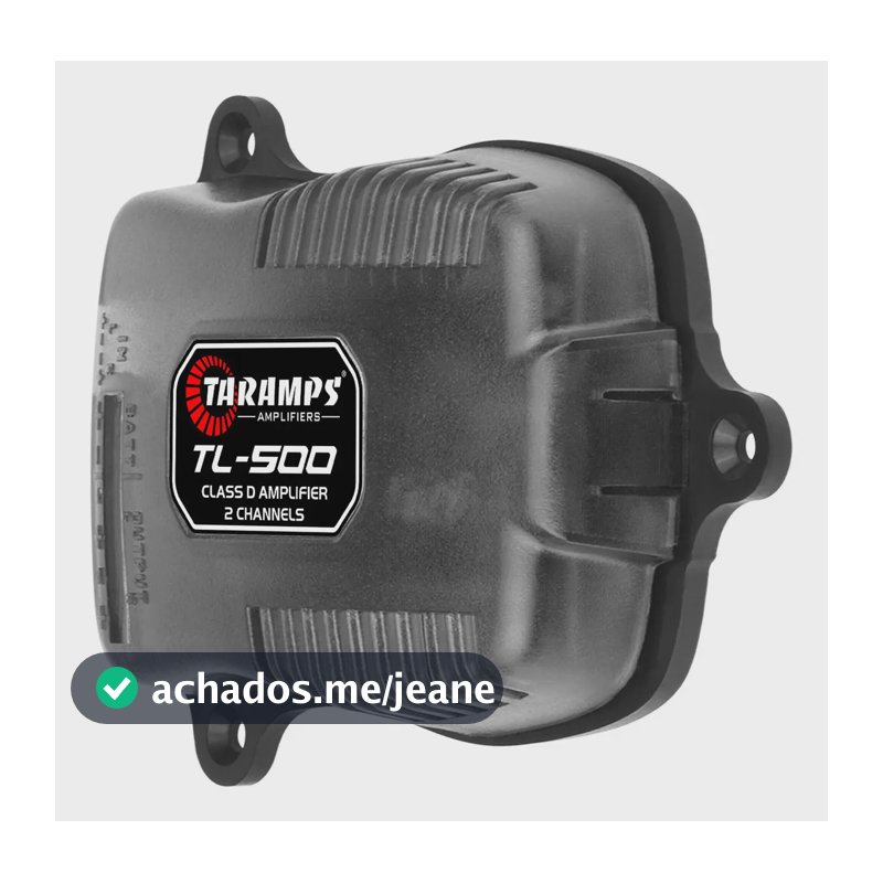 Amplificador Taramps TL500 90W Classe D Para Carro com 2 Canais