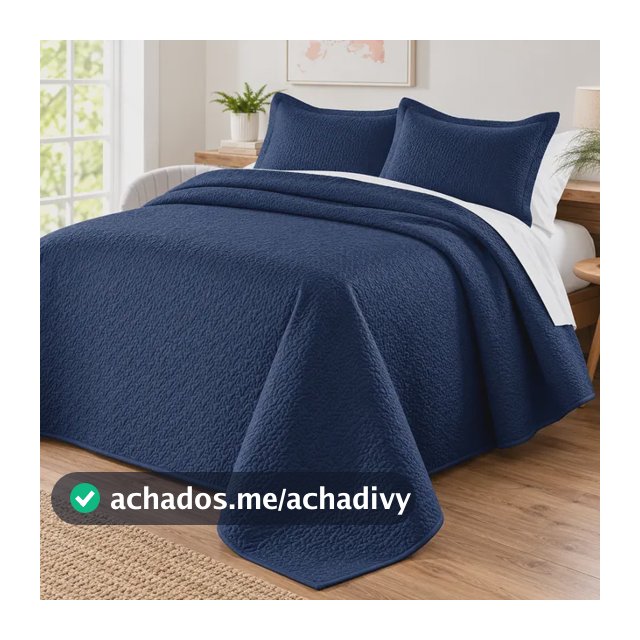Colcha/cobre Leito Dupla Face Matelado Casal 3 Peças