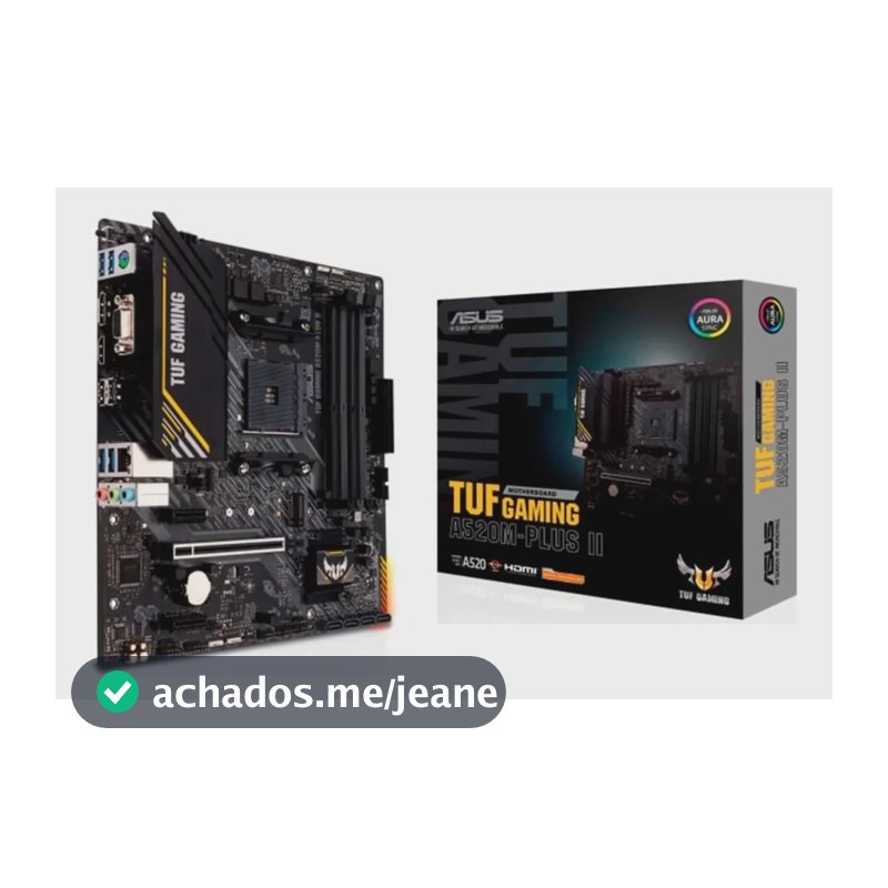 Placa Mãe Asus Tuf Gaming A520m-plus Ii, Amd Am4, Matx, Ddr4 Preto