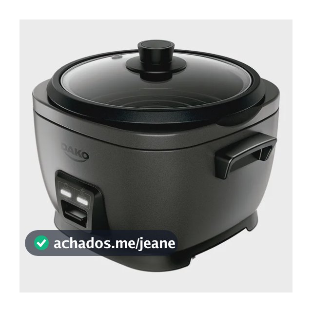 Panela De Arroz Elétrica Dako 700w Com 4 L 10 Xícaras Cinza Cor Cinza-escuro Frequência 60 Hz