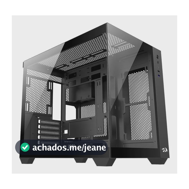 Gabinete Gamer Redragon Wideload Lite Mid Tower Atx Preto