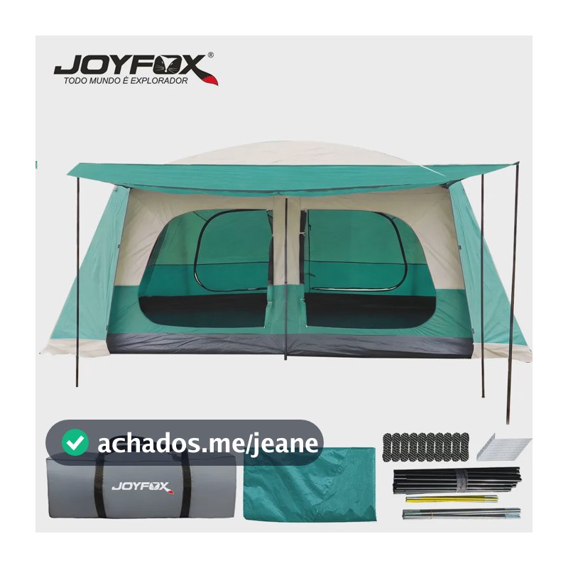 Barraca Camping Joyfox 420305200cm para 12 a 16 pessoas