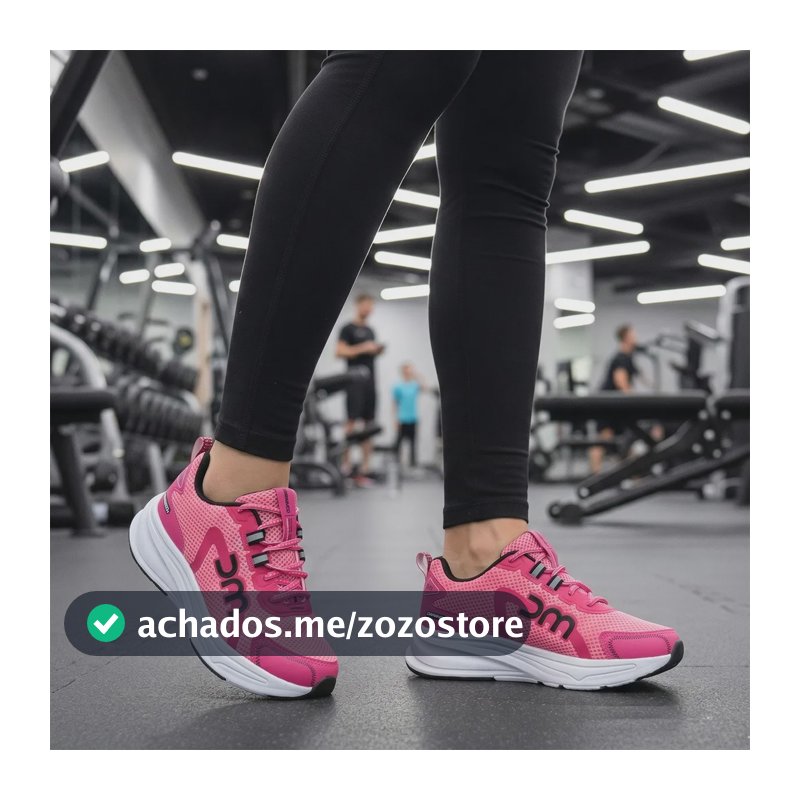 Tenis Feminino Academia Esportivo Caminhada Corrida Pink 38 Br