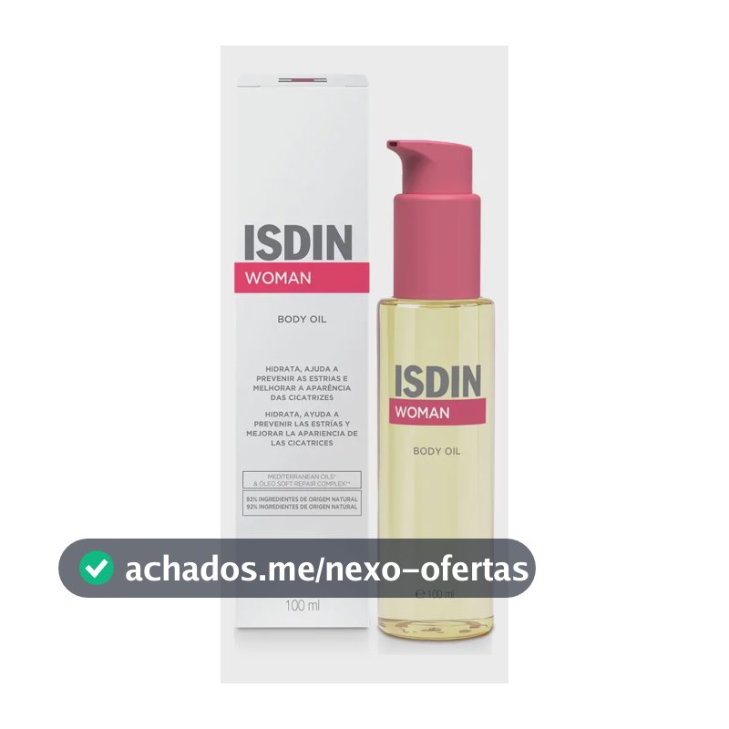 Óleo Corporal Isdin Woman, Hidratante com ISDIN Parfum e 100 mL