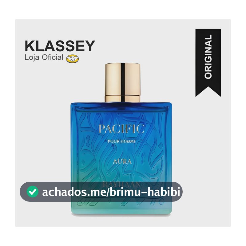 Rayhaan Pacific Aura  Eau De Parfum 100ml Masculino