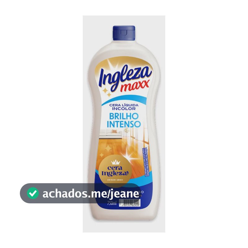 Cera Líquida Incolor Brilho Ingleza 750ml