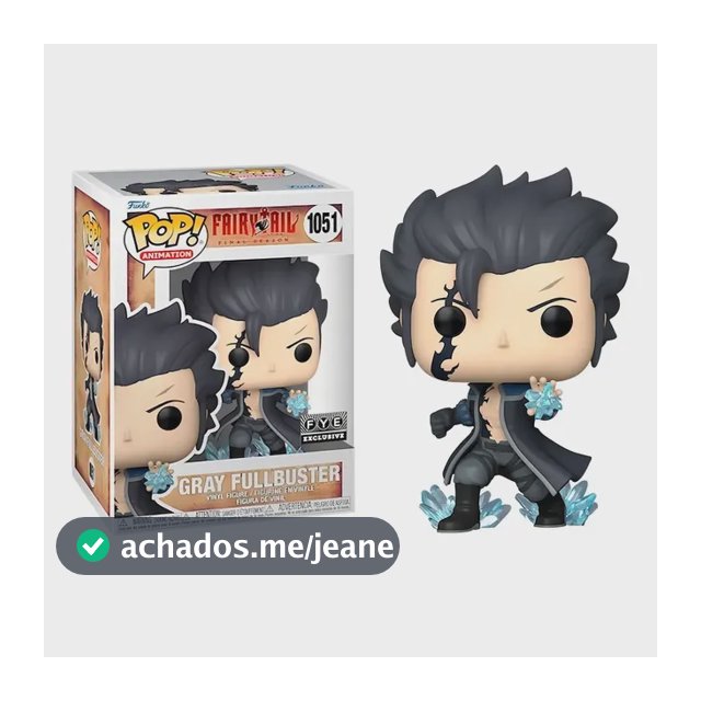 Boneco Funko Pop Gray Fullbuster Fairy Tail Anime Manga 1051