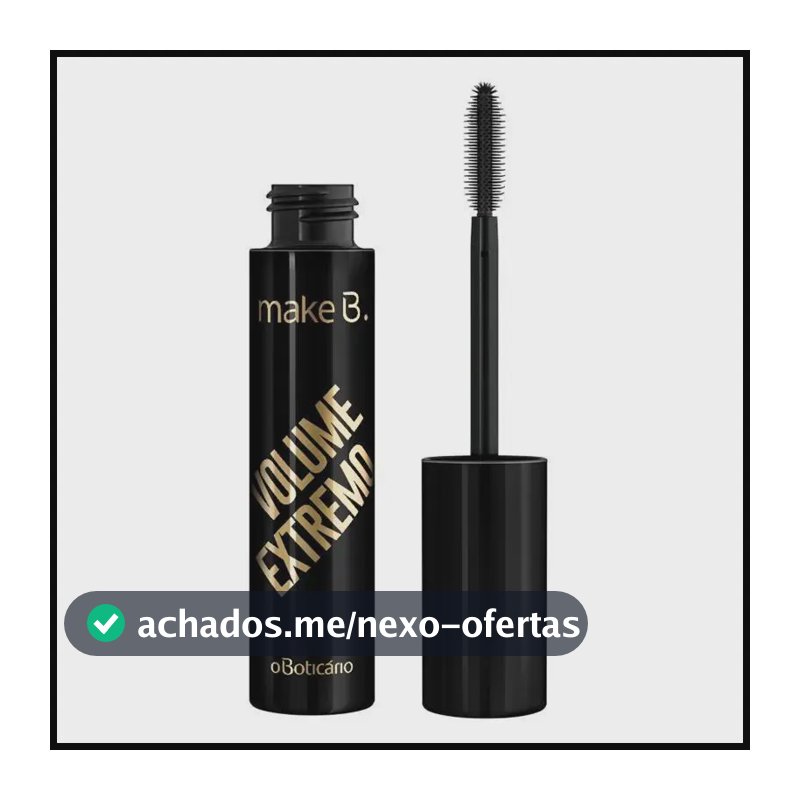 Máscara De Cílios Make B. Volume Extremo 10ml Cor Preto