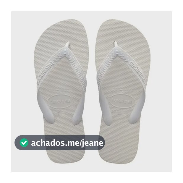 Chinelo Unissex Top Havaianas Liso Branco