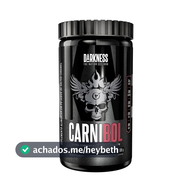 Proteína Darkness Carnibol Beef em pó sabor Caramelo salgado x 900g
