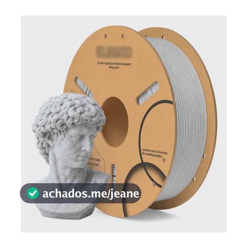 Filamento De Impressora 3D PLA ESPECIAL Cor MARMORE Marble 1.75mm 1kg Brilho Premium Para Imprimir Peças 3D Impressão 3D Modelagem Miniaturas Enfeites e Projetos Polimus 3D