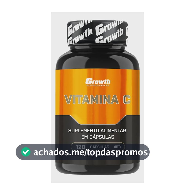 Vitamina C 120 Cápsulas Growth Supplements Natural